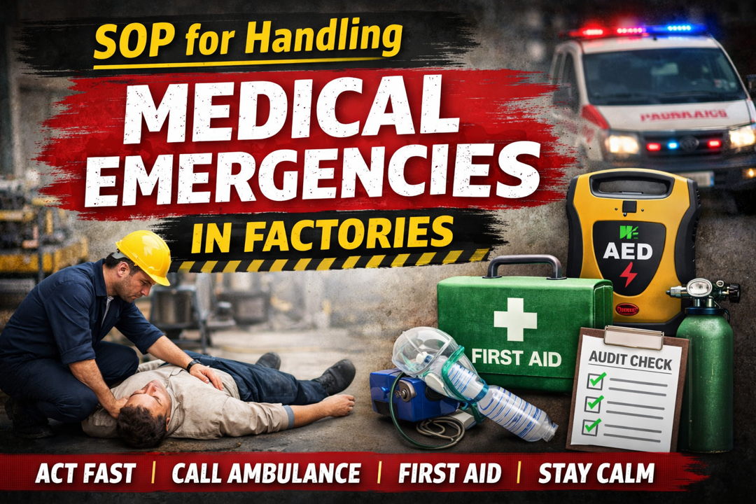 SOP for handling medical emergencies in factory